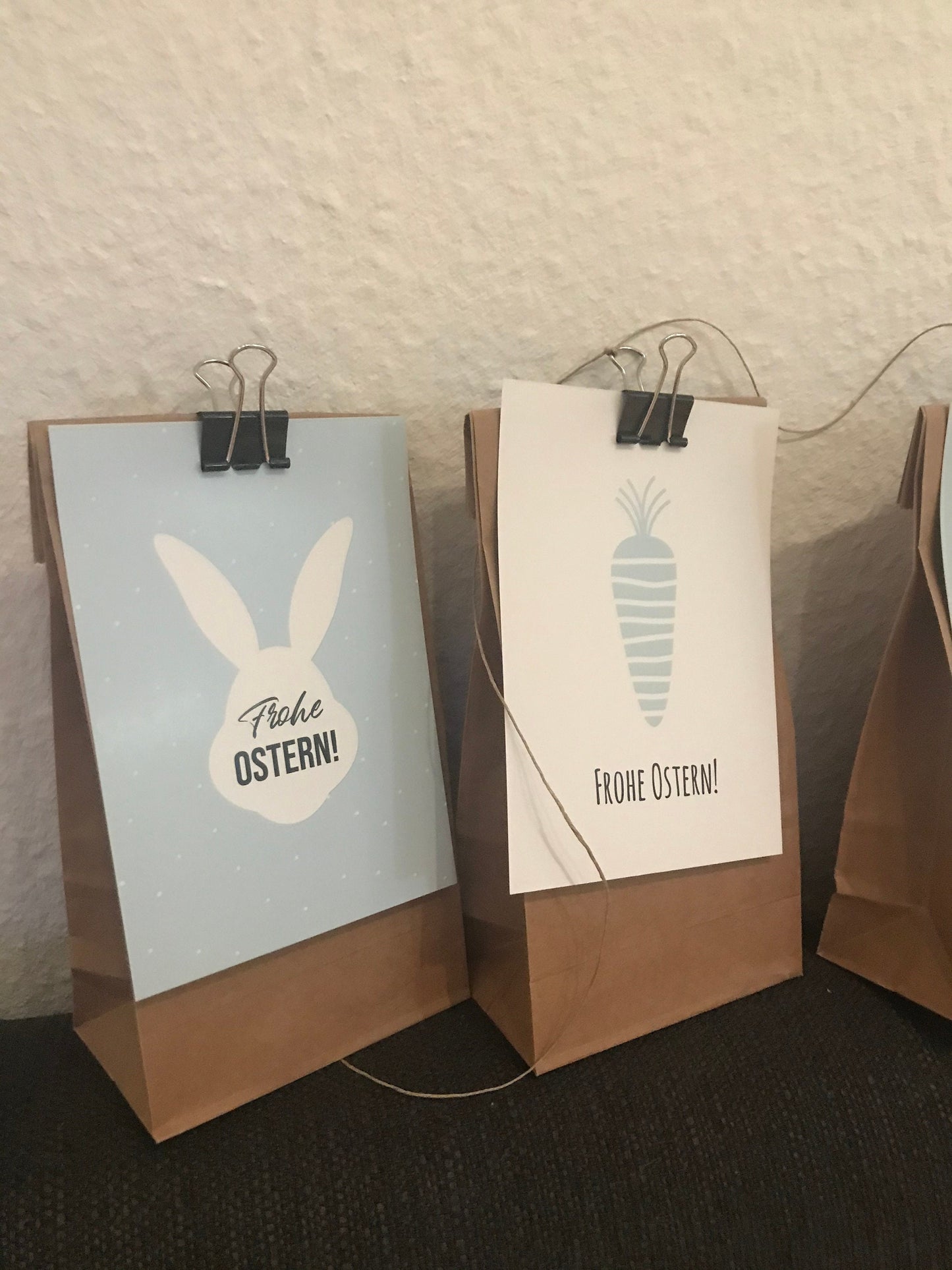 Osterkarten hellblau 6er Set