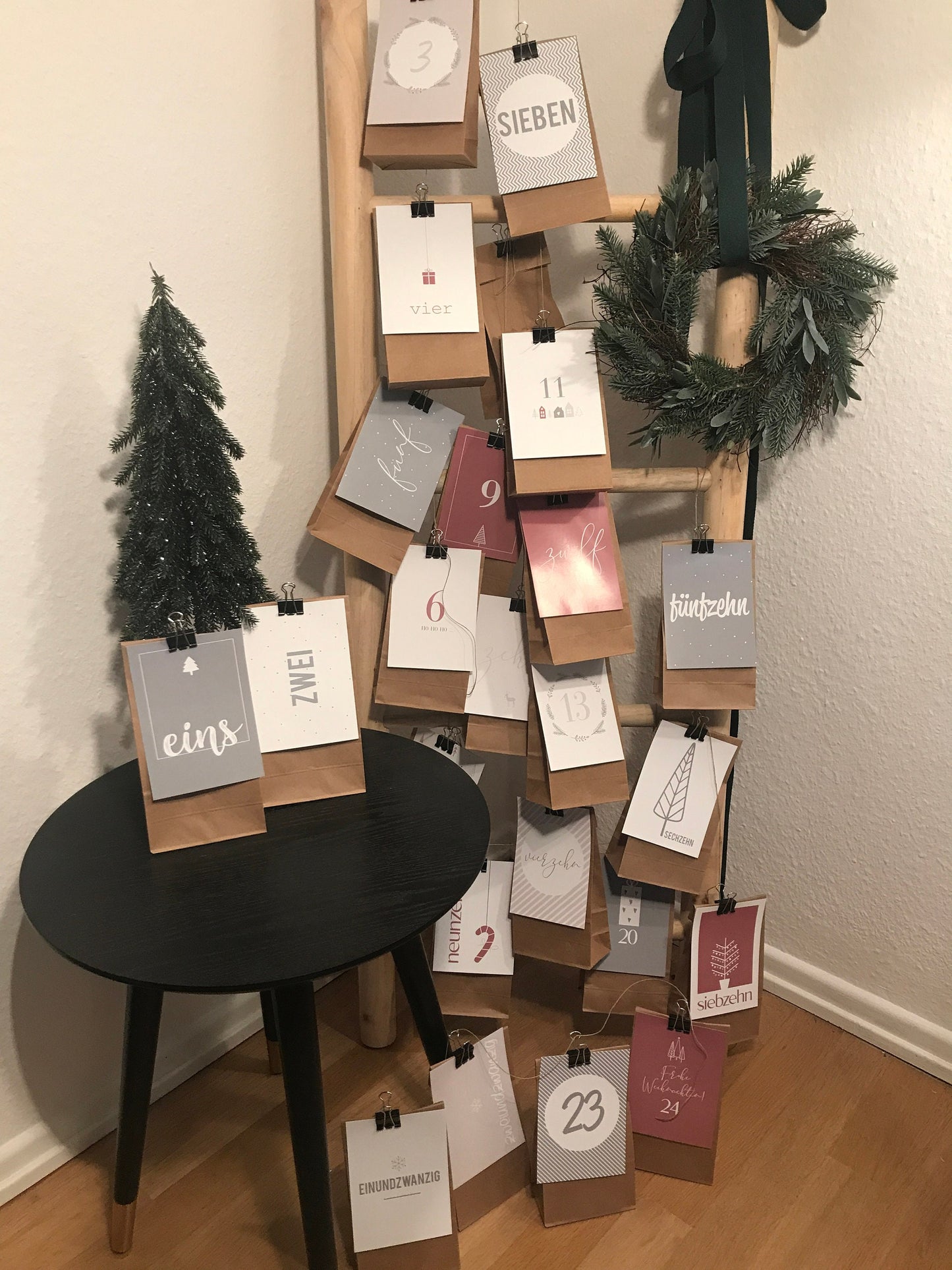 Adventskalender Karten Scandic-Look