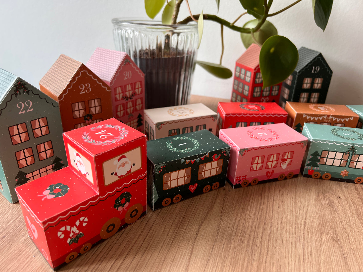 Adventskalender Zug Bastel-Set DIY