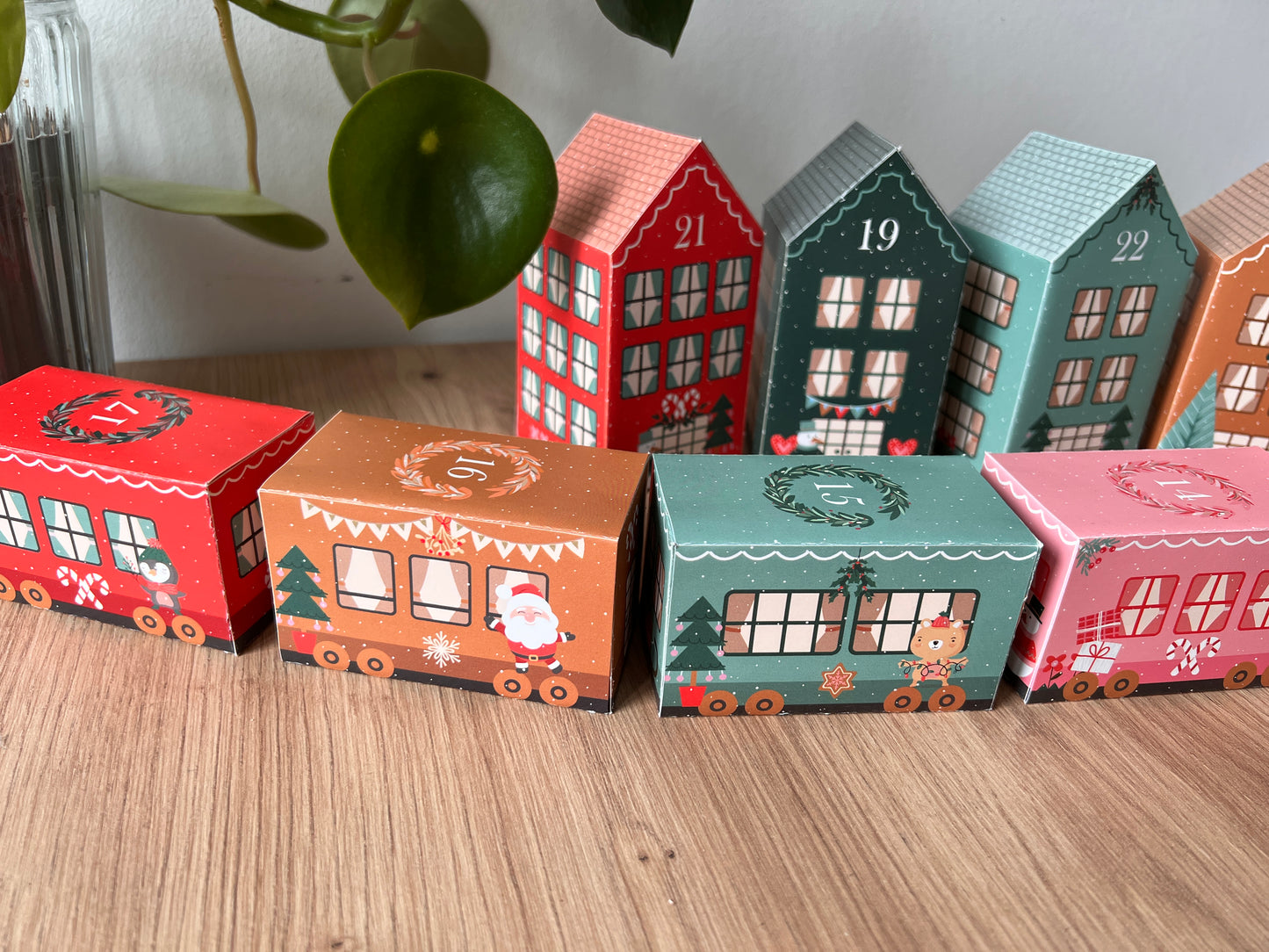 Adventskalender Zug Bastel-Set DIY