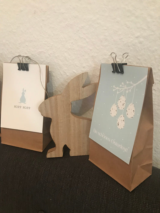 Osterkarten hellblau 6er Set