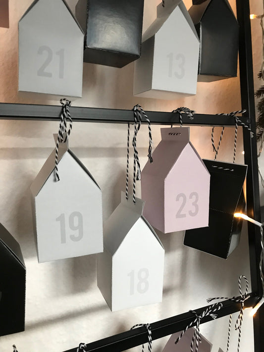 Adventskalender Häuschen Bastelset Modern