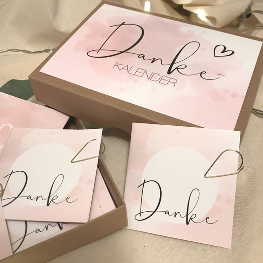 Danke-Box Adventskalender mit 24 Clips