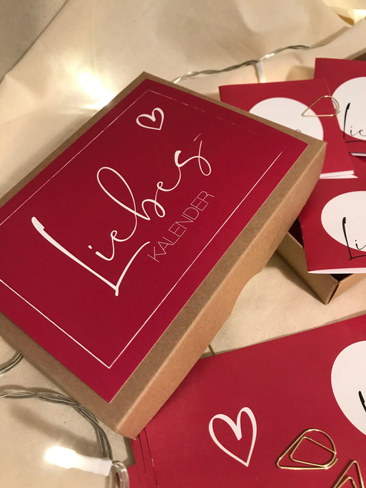 Liebes-Box Adventskalender mit 24 Clips