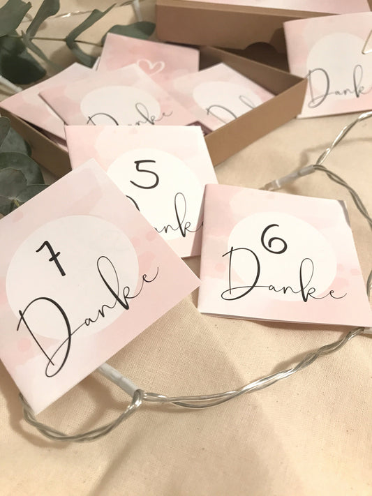 Danke-Box Adventskalender mit 24 Clips