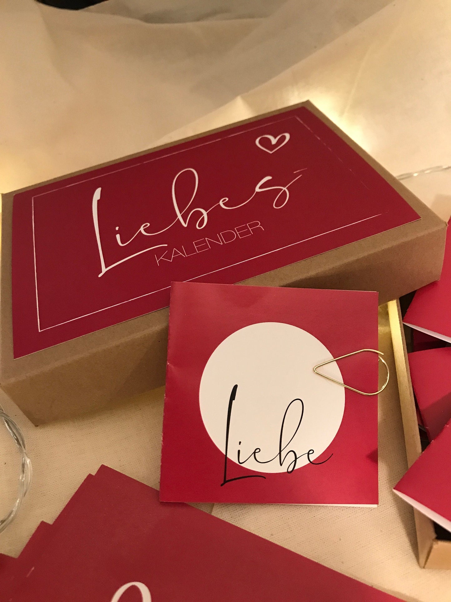 Liebes-Box Adventskalender mit 24 Clips